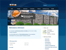 Tablet Screenshot of betonzaune.at